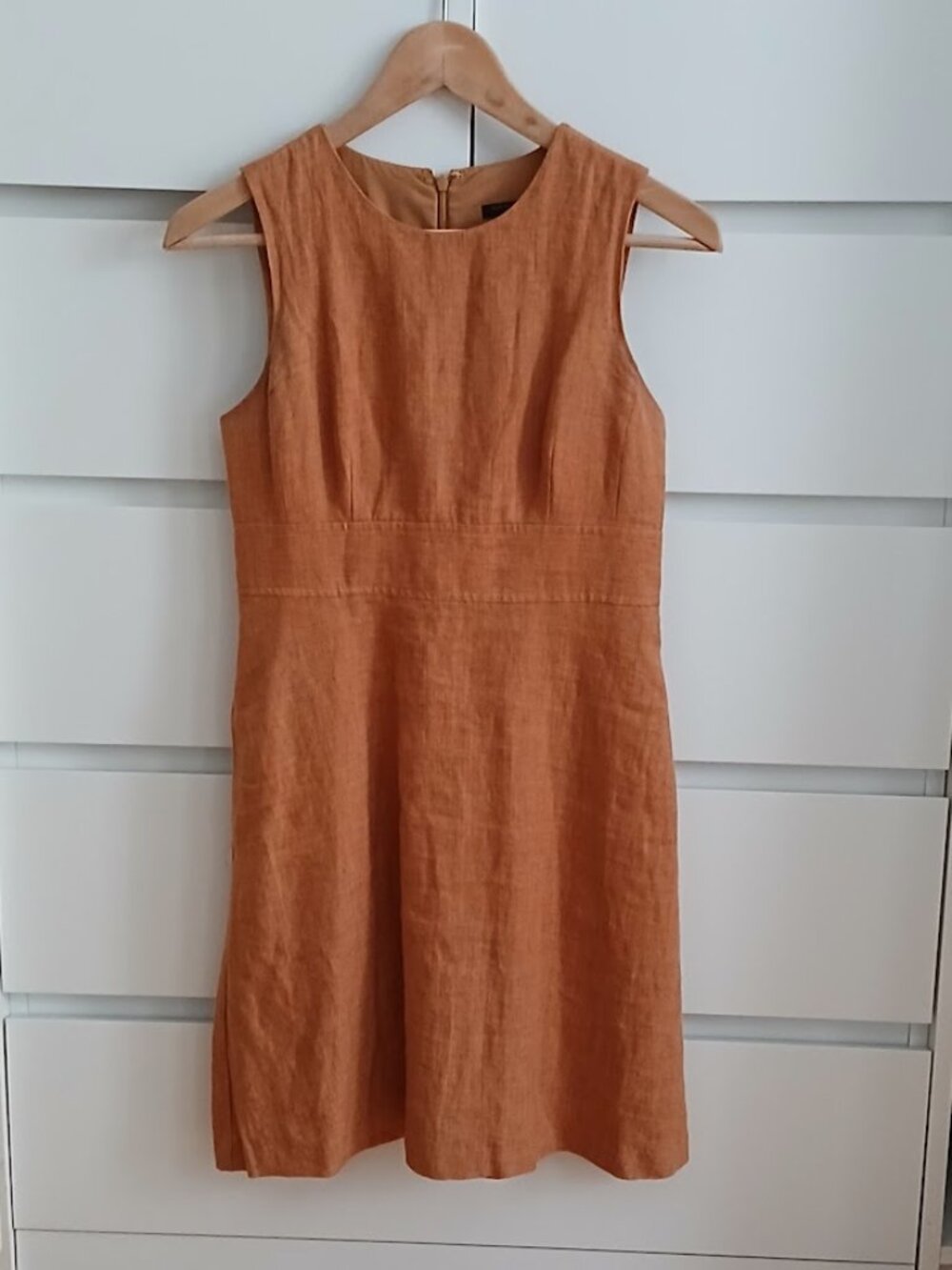 Very Pretty Marigold Linen Dress - Ann Taylor Petite 00P
